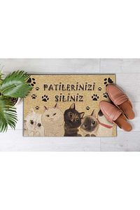 Pienso Home Patilerinizi Siliniz Dekoratif Kapı Önü Paspası ürün fotoğrafı