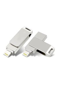 Iphone - Pc Uyumlu 128 GB Otg Flash USB Data Bellek ürün fotoğrafı