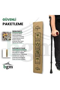 Kanedyen Katlanabilir Baston Değnek- Koltuk Değneği Yüksek Kalite Ortopedik Yürüme Desteği -1 ÇİFT ürün fotoğrafı