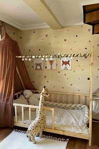 Montessori Bebek Ve Çocuk Karyolası Unisex Doğal Ahşap Yatak ürün fotoğrafı