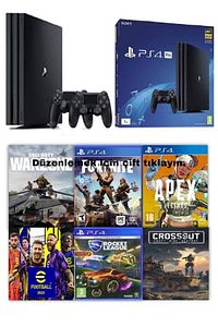 Ps4 Pro 1tb + 2 Kol + 15 Dijital Oyun + Garantili Teşhir ürün fotoğrafı