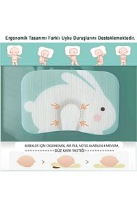 Bebek Kafa Yastığı, Bebek Yastığı, Düz Kafa Yastığı, %100 Pamuk Terletmez ürün fotoğrafı