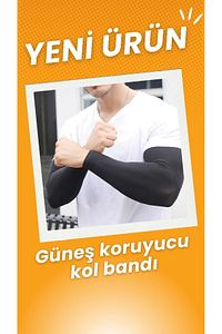 KOL BANDI KOL ÇORABI ÇİFT ( GÜNEŞ KORUMALI ) - MOTOSİKLET BİSİKLET ürün fotoğrafı