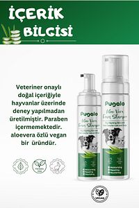 Köpük Şampuan Kedi Tüy Dökülmesi Karşıtı Doğal Içerikli Aloe Veralı Kuru Köpük Şampuan 250 ml ürün fotoğrafı
