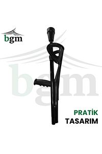 Kanedyen Katlanabilir Baston Değnek- Koltuk Değneği Yüksek Kalite Ortopedik Yürüme Desteği -1 ÇİFT ürün fotoğrafı