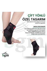 Ayak Bilekliği Yüksek Kalite 8 Bandajlı Malleol Destekli Bileklik ürün fotoğrafı