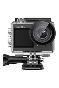Brave 4 Pro Dual Screens 4k 30fps Wi-fi Aksiyon Kamera Ve Süper Aksesuar Seti ( Türkiye 2 ürün fotoğrafı