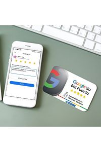 Google Yorum Kartı (Google Puanlama Kartı - Karekod Yorum Alma Kartı - Google NFC Yorum Kartı) ürün fotoğrafı