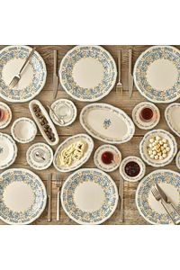 Liana Stoneware 26 Parça 6 Kişilik Kahvaltı Takımı Mavi ürün fotoğrafı