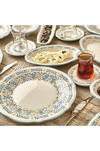 Liana Stoneware 26 Parça 6 Kişilik Kahvaltı Takımı Mavi ürün fotoğrafı