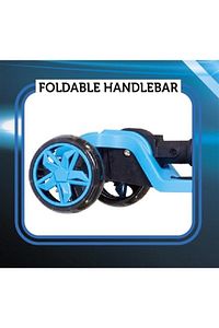 Tulpar Katlanır LED Işıklı Çocuk Scooter Mavi ürün fotoğrafı