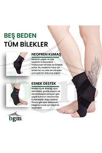 Ayak Bilekliği Yüksek Kalite 8 Bandajlı Malleol Destekli Bileklik ürün fotoğrafı