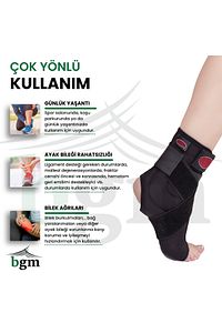 Ayak Bilekliği Yüksek Kalite 8 Bandajlı Malleol Destekli Bileklik ürün fotoğrafı