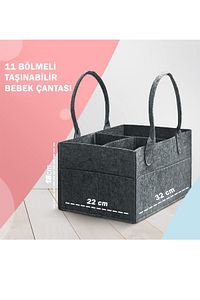 Anne Bebek Bakım Çantası Bebek Bezi Ve Islak Mendil Düzenleyici Alt Değiştirme Organizeri ürün fotoğrafı