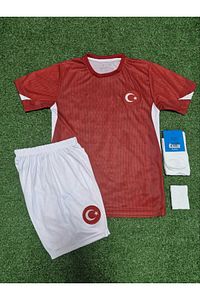Türkiye Euro 2024 Arda Güler 8 Numara Çocuk Forması 4'lü Set (RED) ürün fotoğrafı