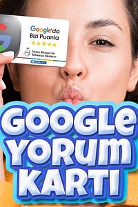Google Yorum Kartı (Google Puanlama Kartı - Karekod Yorum Alma Kartı - Google NFC Yorum Kartı) ürün fotoğrafı