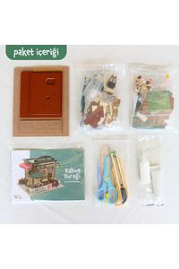 Minyatür Maket Ev Kiti | Maket Ev | DIY Kendin Yap | Led Işıklandırmalı Maket Ev ürün fotoğrafı