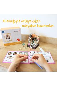 Minyatür Maket Ev Kiti | Maket Ev | DIY Kendin Yap | Led Işıklandırmalı Maket Ev ürün fotoğrafı