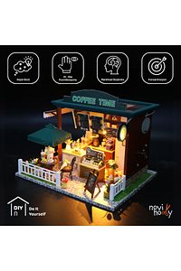 Minyatür Maket Ev Kiti | Maket Ev | DIY Kendin Yap | Led Işıklandırmalı Maket Ev ürün fotoğrafı