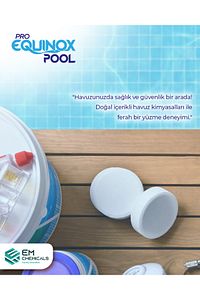 ProEQUINOXPOOL %90 Tablet Klor 50kg - Havuz Kloru-Plastik Bidon PE ürün fotoğrafı