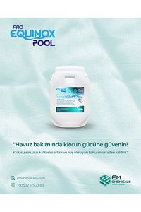 ProEQUINOXPOOL %90 Tablet Klor 50kg - Havuz Kloru-Plastik Bidon PE ürün fotoğrafı