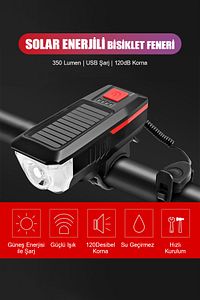 USB Şarjlı Led Işıklı Su Geçirmez Bisiklet Scooter Moped Farı Feneri Yeni Nesil Ön Far ürün fotoğrafı