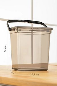4'lü Un Ve Bakliyat Kabı 6 Litre Platin ürün fotoğrafı
