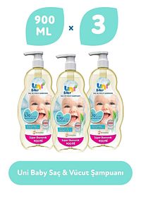 Saç Ve Vücut Şampuan 900 ml 3'lü ürün fotoğrafı