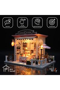 Minyatür Maket Ev Kiti | Maket Ev | DIY Kendin Yap | Led Işıklandırmalı Maket Ev ürün fotoğrafı