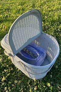 Home 32 Parça Piknik Seti Sepet Çantalı Bardak,çatal,kaşık,bıçak,tabak Seti 32 Piece Picnic Set. ürün fotoğrafı
