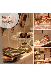 Minyatür Maket Ev Kiti | Maket Ev | DIY Kendin Yap | Led Işıklandırmalı Maket Ev ürün fotoğrafı