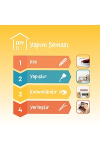 Minyatür Maket Ev Kiti | Maket Ev | DIY Kendin Yap | Led Işıklandırmalı Maket Ev ürün fotoğrafı
