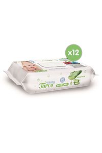 Softcare Aloe Vera Islak Bebek Havlusu 12x90 Yaprak ürün fotoğrafı
