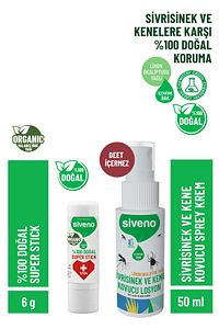 Sivrisinek Ve Kene Kovucu Sprey Losyon 50 ml & %100 Doğal Super Stick Anlık Yatıştırıcı Onarıcı 6 G ürün fotoğrafı