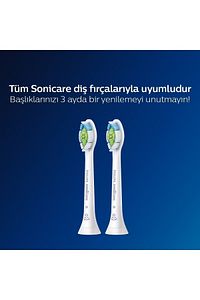 Sonicare Hx6062/10 - Optimal White - Sonic Şarjlı Diş Fırçası Yedek Başlıkları - 2'li Beyaz ürün fotoğrafı