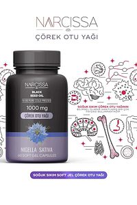 Soğuk Sıkım Çörek Otu Yağı Kapsülü - 1000 Mg 60 Kapsül ürün fotoğrafı