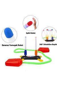 Air Rocket Oyuncak 4 Roket Ve Havalı Roketatar Tekli Açık Hava Oyuncağı ürün fotoğrafı