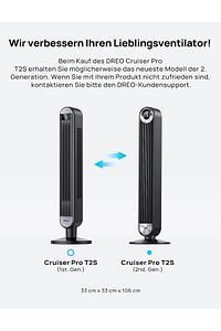 28 Db Akıllı Sessiz Kule Vantilatör, Soğutmalı, 106 Cm Wifi Alexa Tower Fan, 90° Salınımlı ürün fotoğrafı