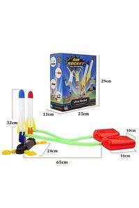 Air Rocket Oyuncak 4 Roket Ve Havalı Roketatar Tekli Açık Hava Oyuncağı ürün fotoğrafı
