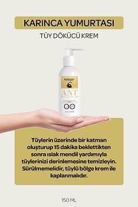 Karınca Yumurtası Yağlı Tüy Azaltıcı Inceltici Etkili 4 'lü Tüy Dökücü Krem Seti (UNİSEX) ürün fotoğrafı