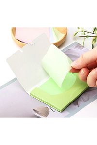Organik Cotton Yeşil Çaylı -yag Emici-parlama Önleyici -temizleme Kagıt Mendil 100 Adet(1 Kutu) ürün fotoğrafı