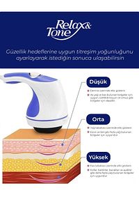 Rl-060 Super Tone Çok Fonksiyonlu 5 Başlıklı Masaj Aleti Masaj Cihazı ürün fotoğrafı