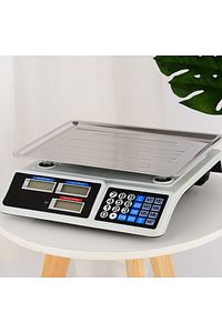 40 Kg Şarjlı Elektronik Dijital Hassas Mutfak Manav Bakkal Kasap Terazisi Çukur Kefeli ürün fotoğrafı