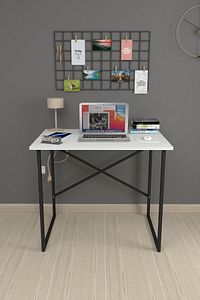 60x90 Cm Çalışma Masası Bilgisayar Masası Ofis Ders Yemek Masası Beyaz ürün fotoğrafı