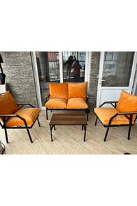 2 1 1 Sehpalı Bahçe Takımı, Balkon Mobilyası, Balkon Bahçe Mobilyaları, Bahçe Masa Takımı ürün fotoğrafı