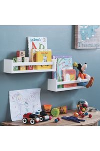 Montessori Çocuk Odası Eğitici Kitaplık 2 Li Duvar Raf Set ürün fotoğrafı