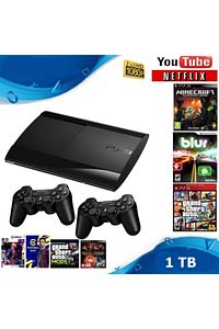 Ps3 Playstation 3 1tb Slim Konsol+ 250 Oyun+2kol ürün fotoğrafı