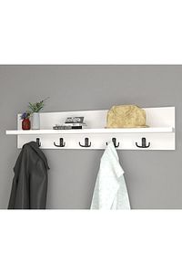 Portmanto Duvar Askılığı Elbise Askılığı Beyaz 80 Cm ürün fotoğrafı