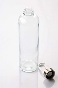 Kırmızı Sağlıklı Cam Matara 1000 ml Su Şişesi 1lt Sporcu Matarası ürün fotoğrafı