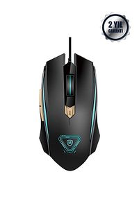 Portatif 7 Rgb Renk Hassas Izleme Özellikli 6 Tuşlu 3200 Dpı Hız Gm-06 Işıklı Kablolu Oyuncu Mouse ürün fotoğrafı